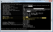 Windows 7 Ausgabe von ipconfig /all ; sie zeigt, dass mittels DHCPv6 die IPv6 Adressen der FeM DNS Server eingerichtet wurden.